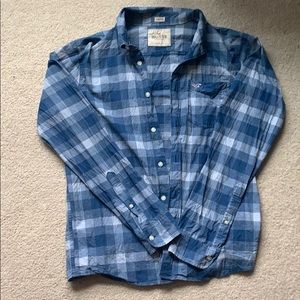 Blue Hollister Flannel